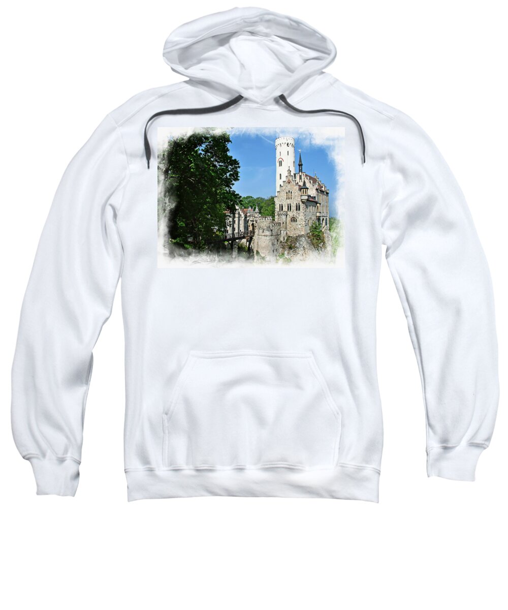 Germany Sweatshirt featuring the photograph Lichtenstein Castle by Joseph Hendrix
