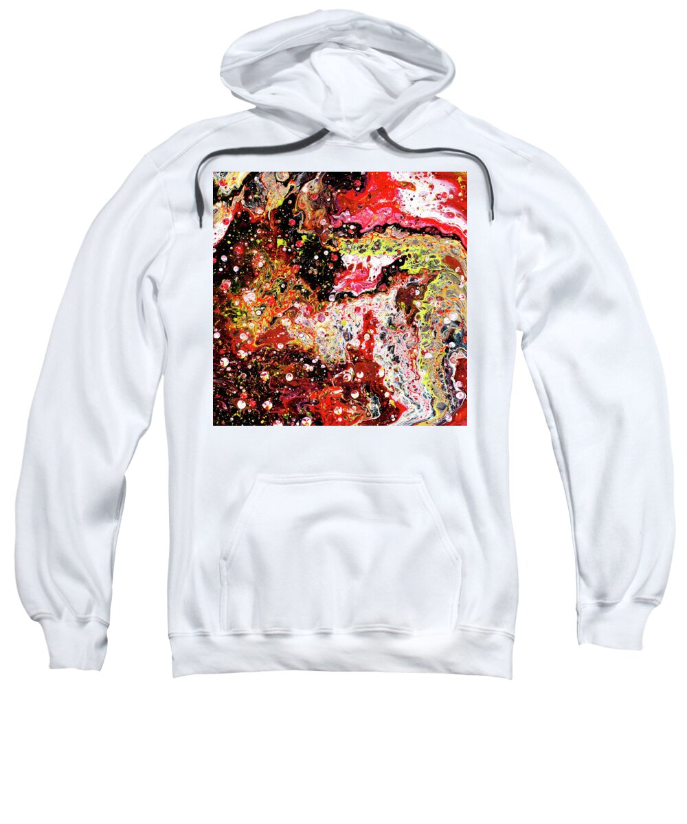 Abstract Sweatshirt featuring the painting Little Richard by Meghan Elizabeth