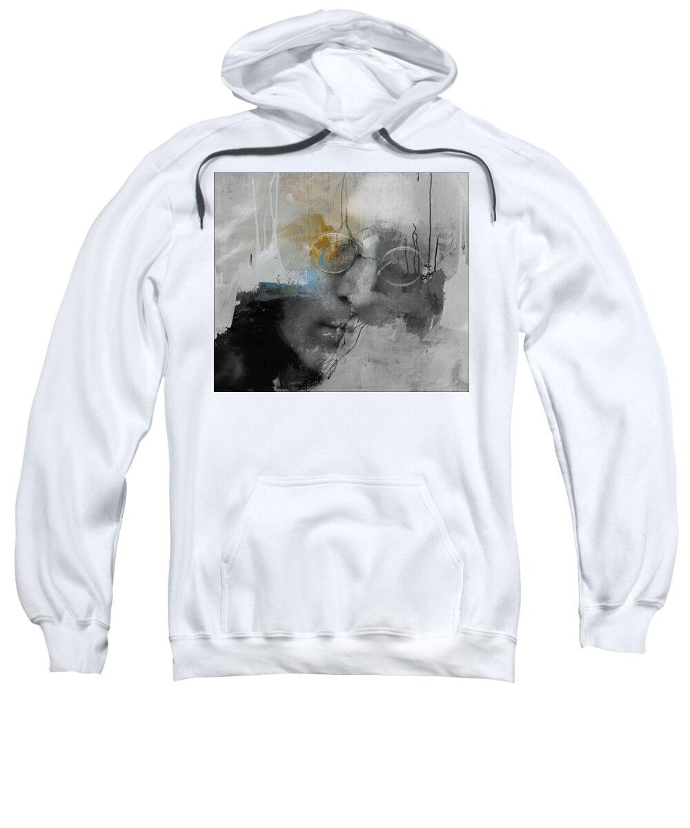 John Lennon Sweatshirt featuring the digital art Lucy In The Sky With Diamonds by Paul Lovering