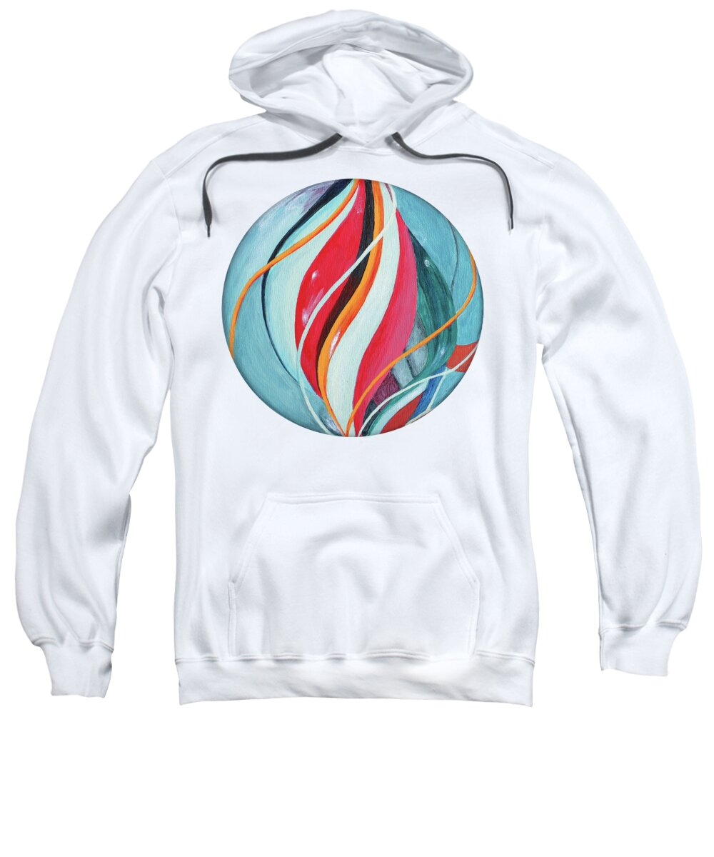 Acrylic Sweatshirt featuring the painting Marble by Jutta Maria Pusl