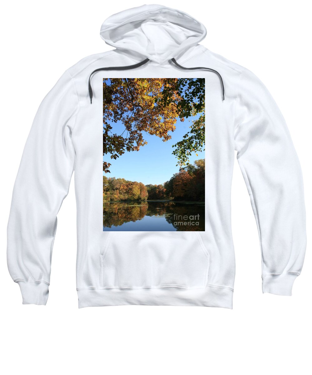 Matthiessen Lake Sweatshirt featuring the photograph Matthiessen Lake in Autumn by Paula Guttilla