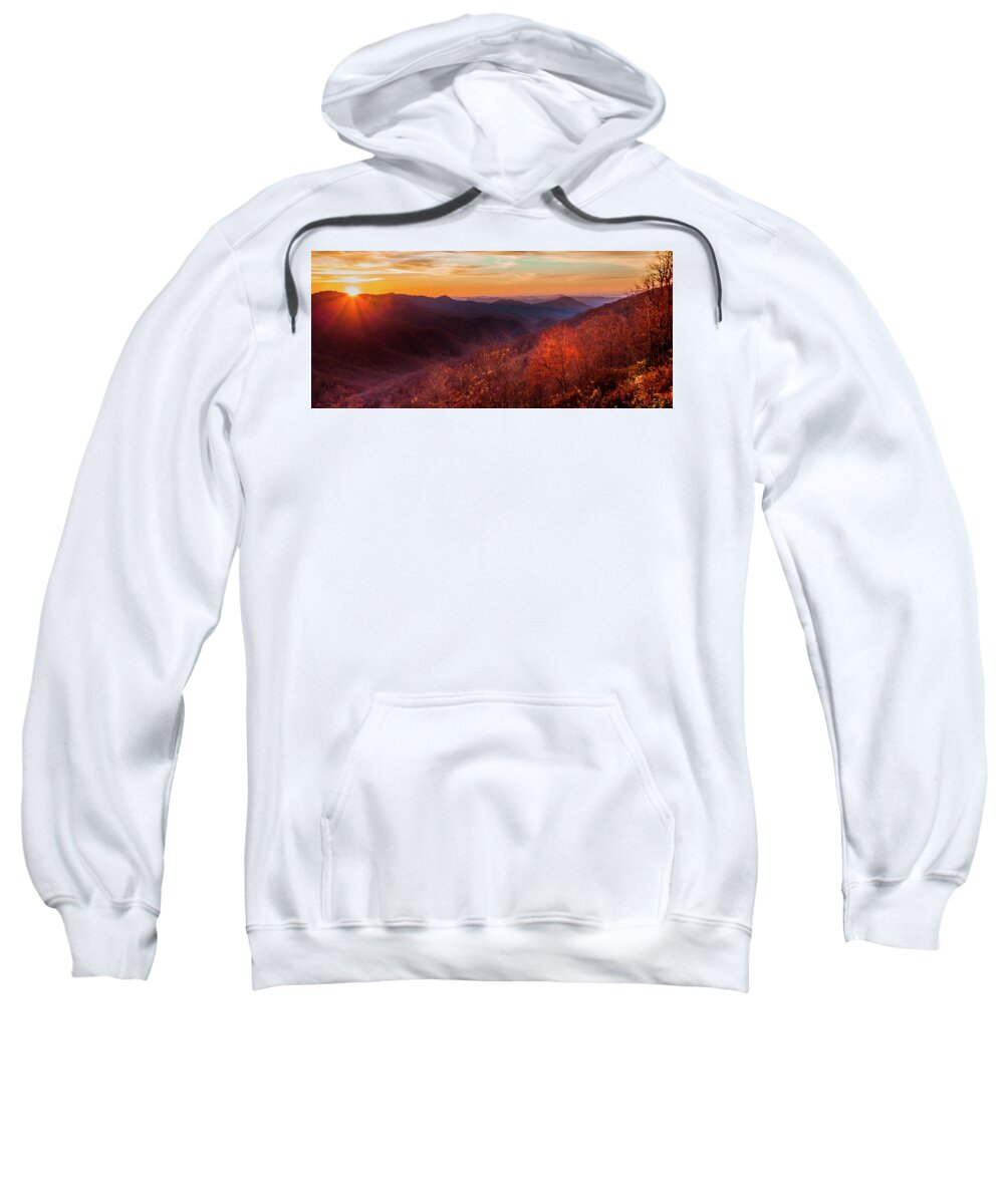 Mountain Sunrises Sweatshirt featuring the photograph MELODY of AUTUMN by Karen Wiles