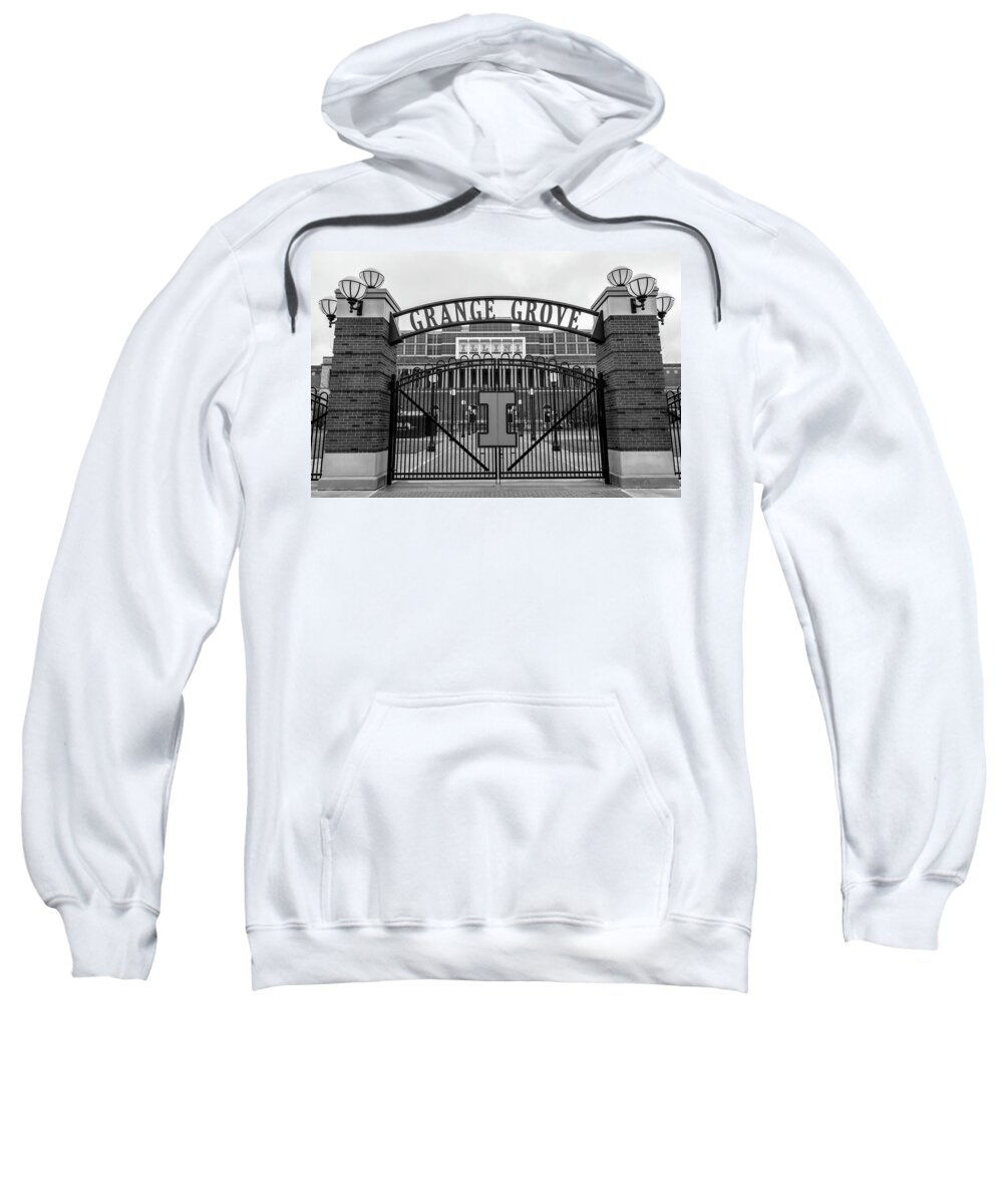 Big Ten Sweatshirt featuring the photograph Memorial Stadium Grange Grove by John McGraw