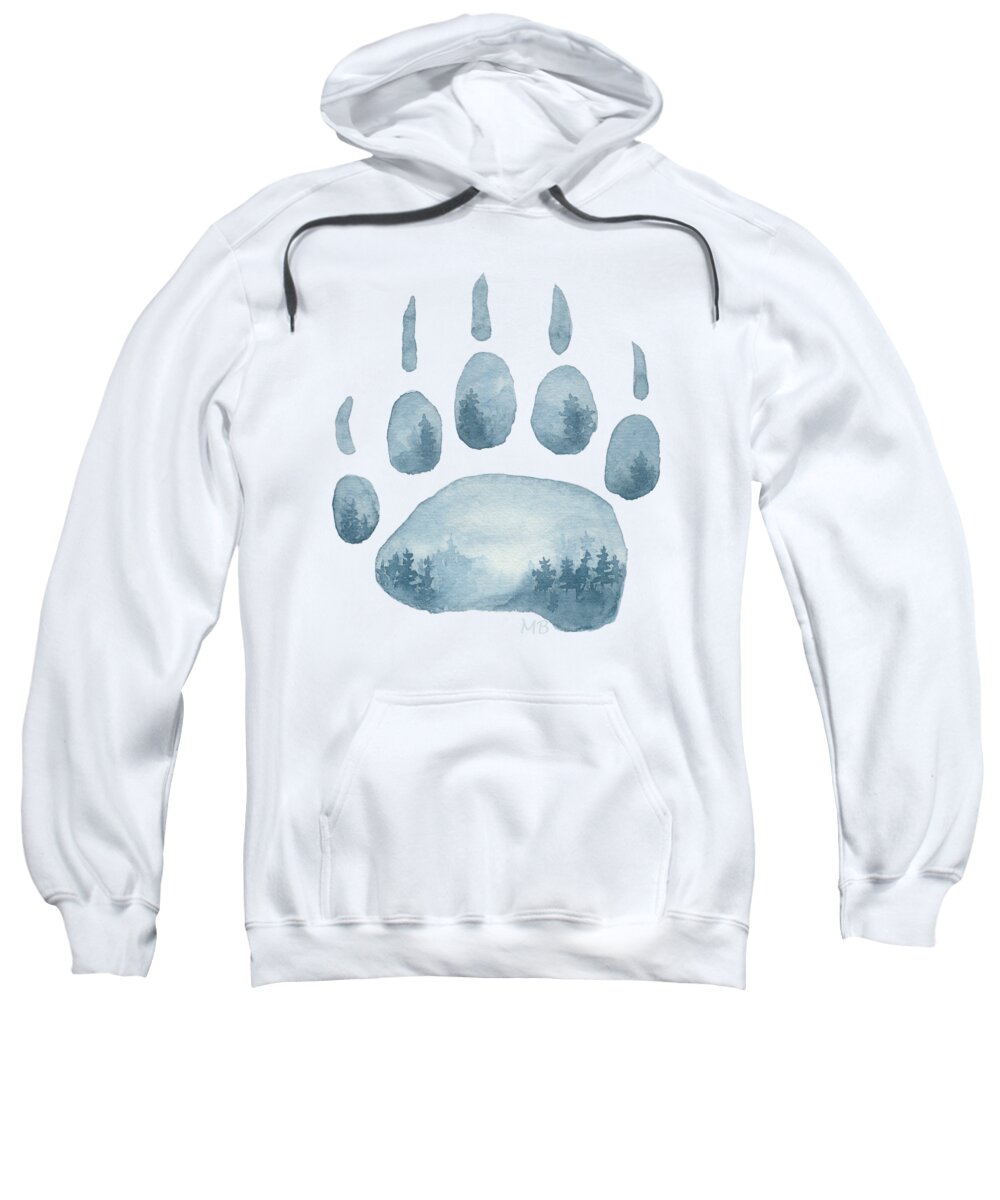 Mountain Sweatshirt featuring the painting Misty Mountain Hop by Monica Burnette