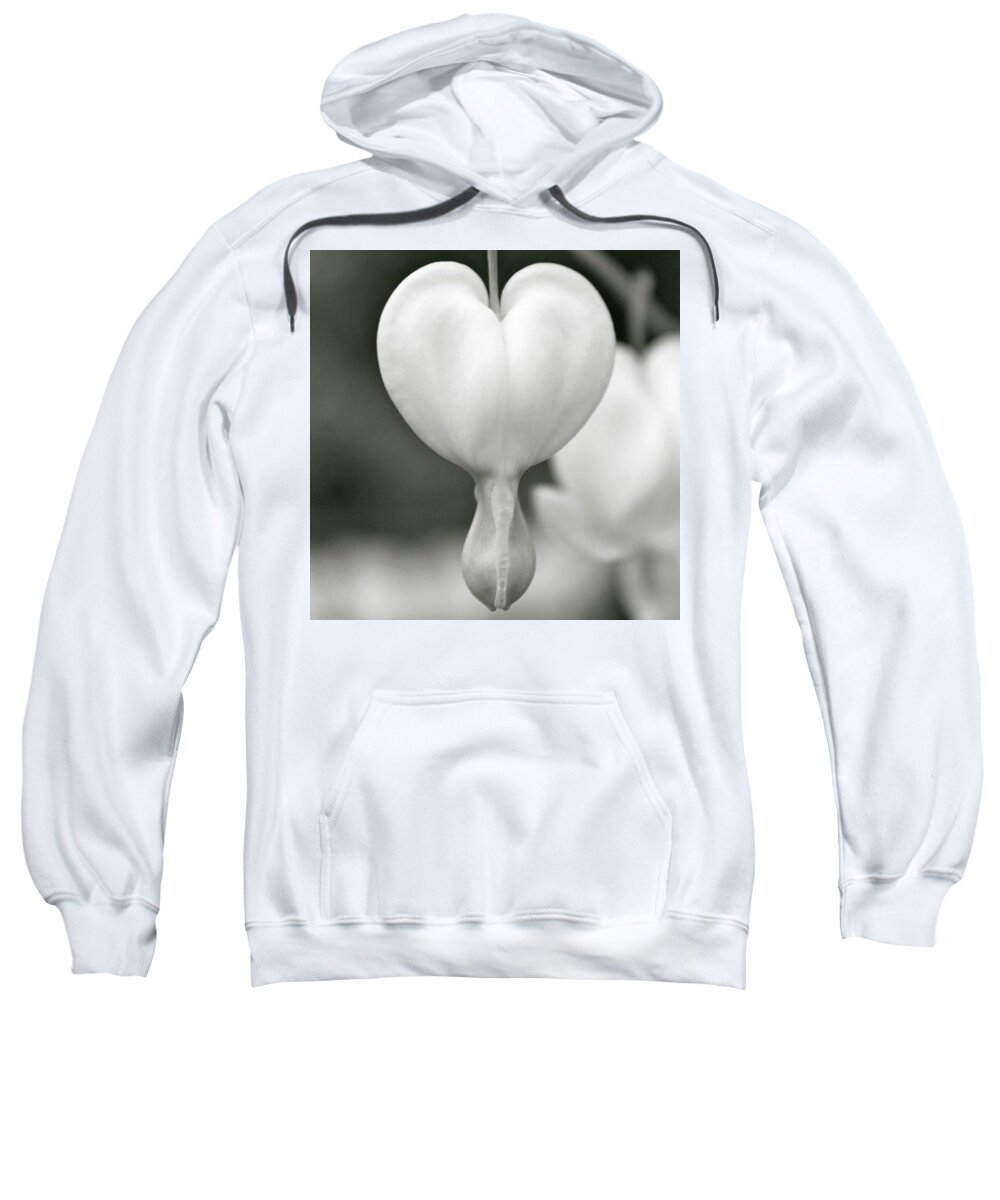 Heart Sweatshirt featuring the photograph Monochrome Heart by Justin Connor