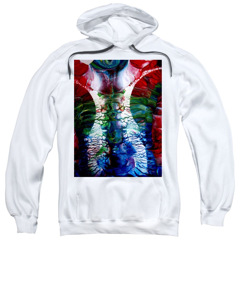 Mother Nature Sweatshirt featuring the painting Mother Nature by Pj LockhArt