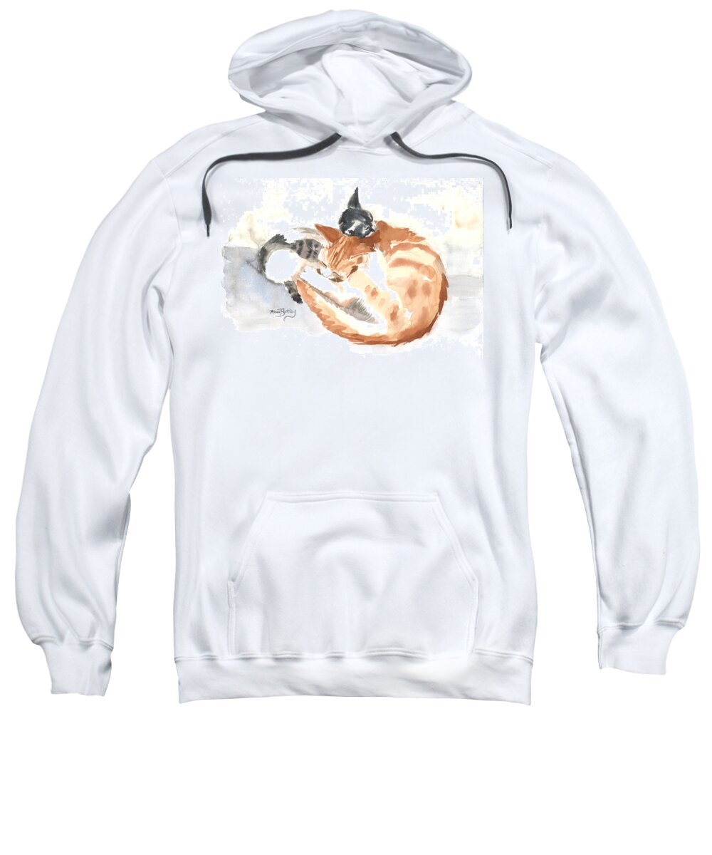 Watercolor Sweatshirt featuring the painting Mother Teresa by Mimi Boothby