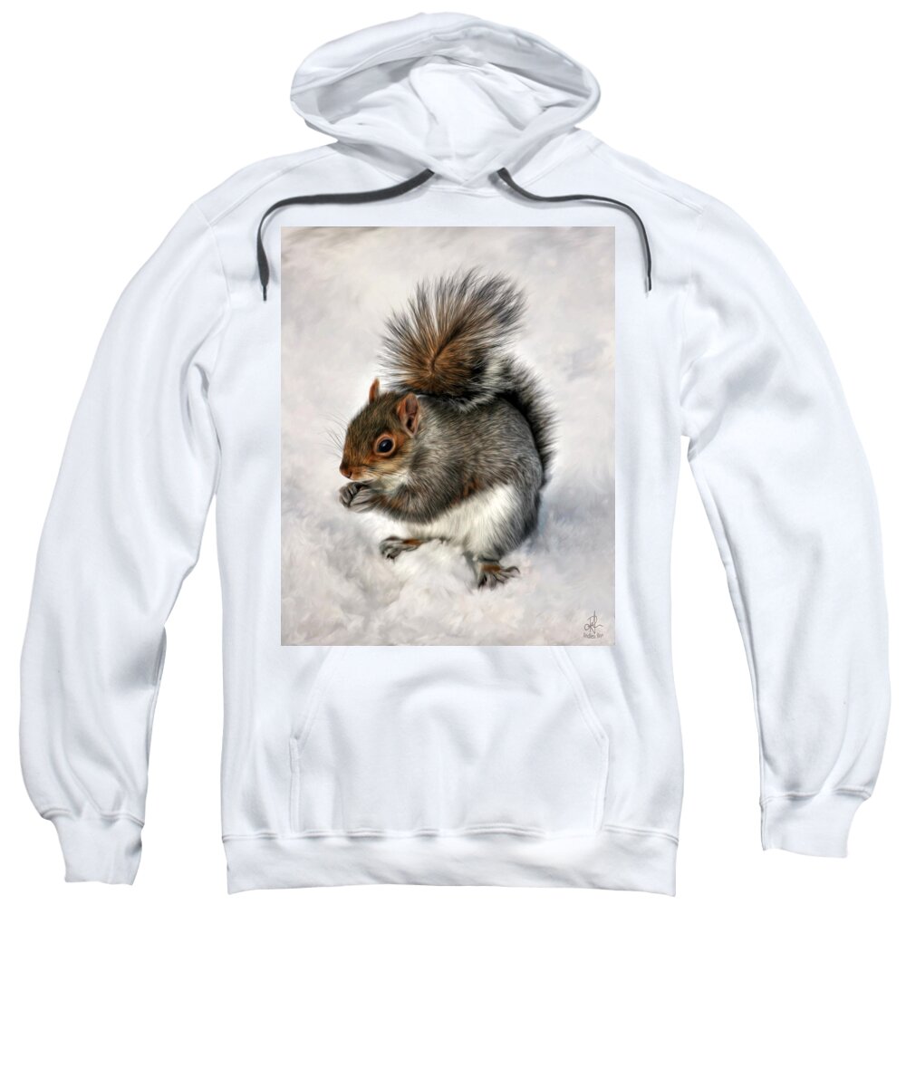 Squirrel Sweatshirt featuring the photograph Mr. Squirrel by Pennie McCracken