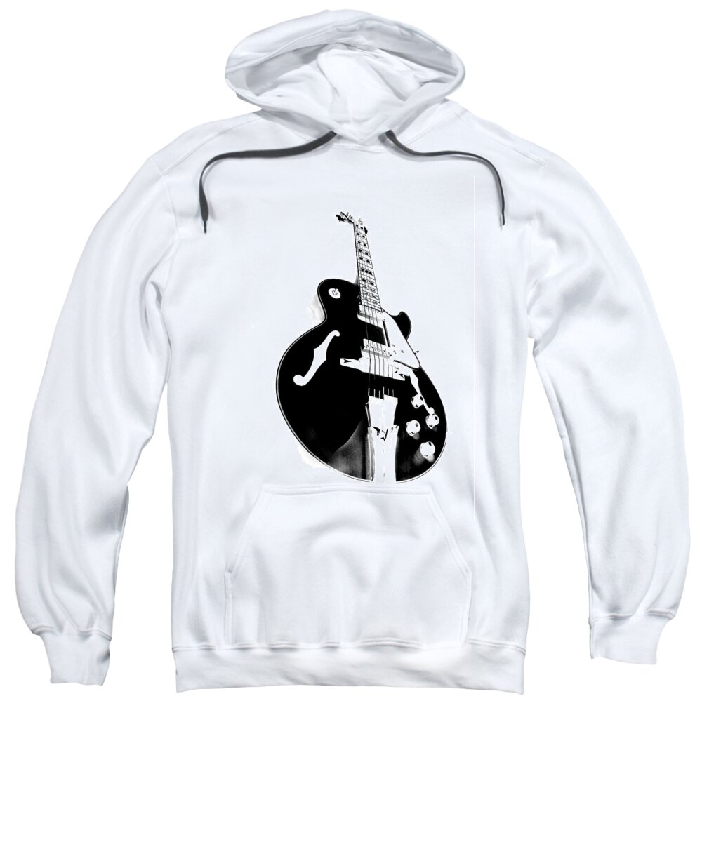 Guitar Sweatshirt featuring the photograph Negative Space by Donna Blackhall