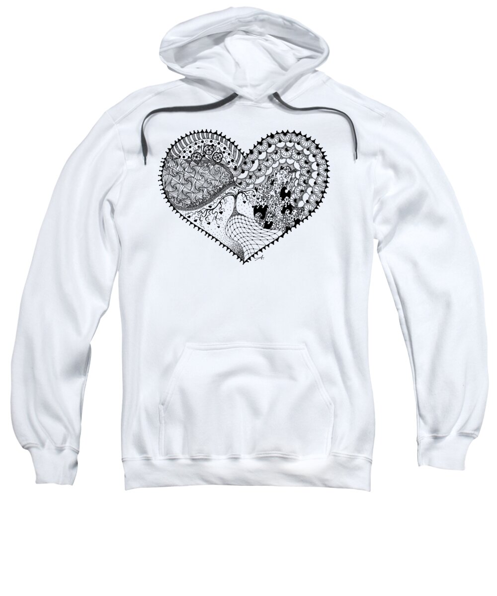 Drawing Sweatshirt featuring the drawing New Beginning by Ana V Ramirez