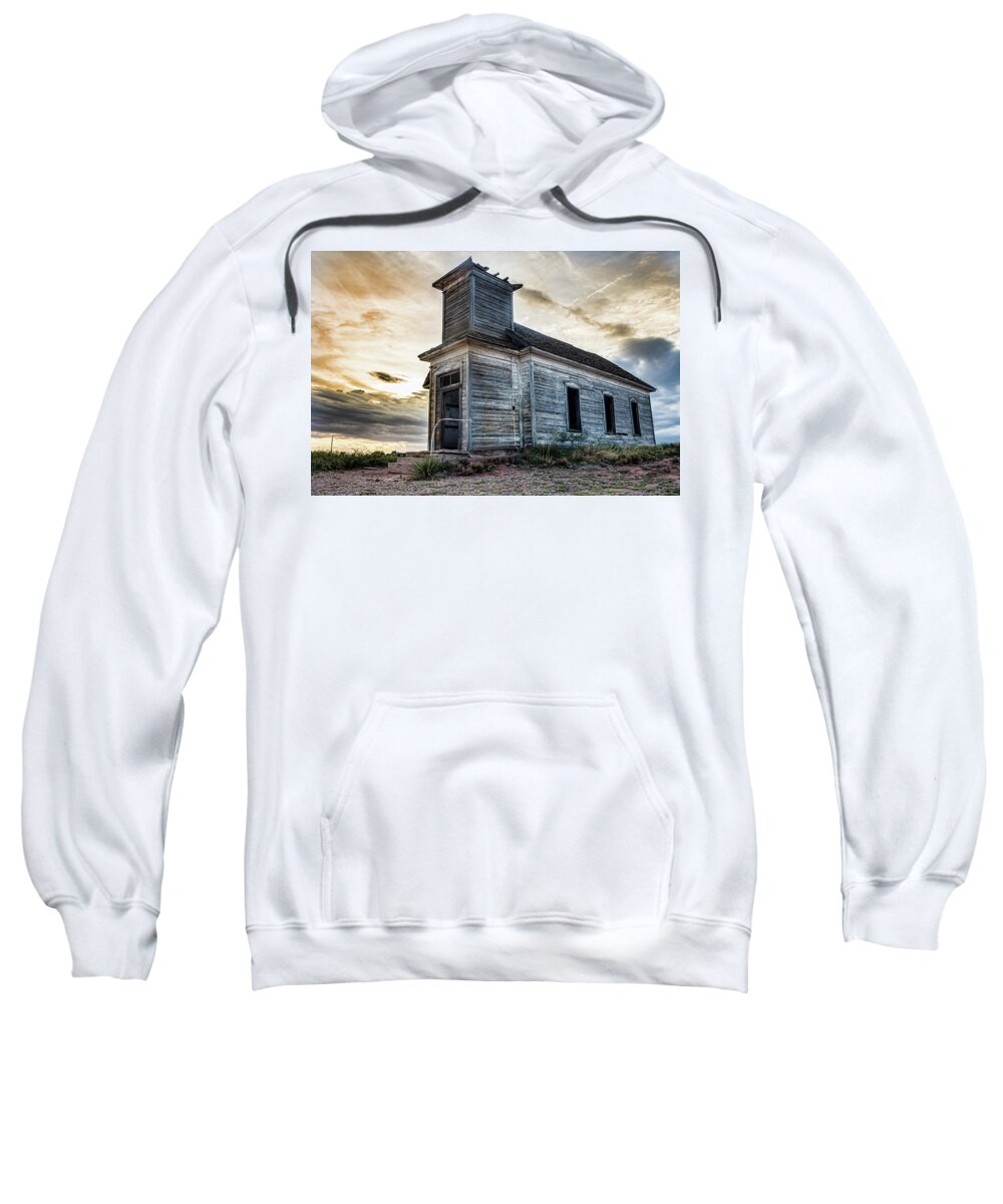 Church Sweatshirt featuring the photograph New Mexico Church #3 by Adam Reinhart