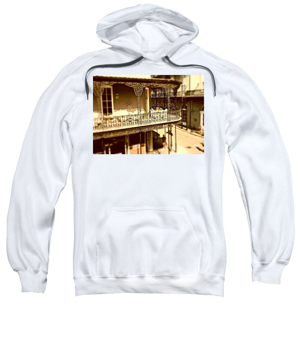 New Orleans Sweatshirt featuring the photograph New Orleans Irondwork by Mary Pille