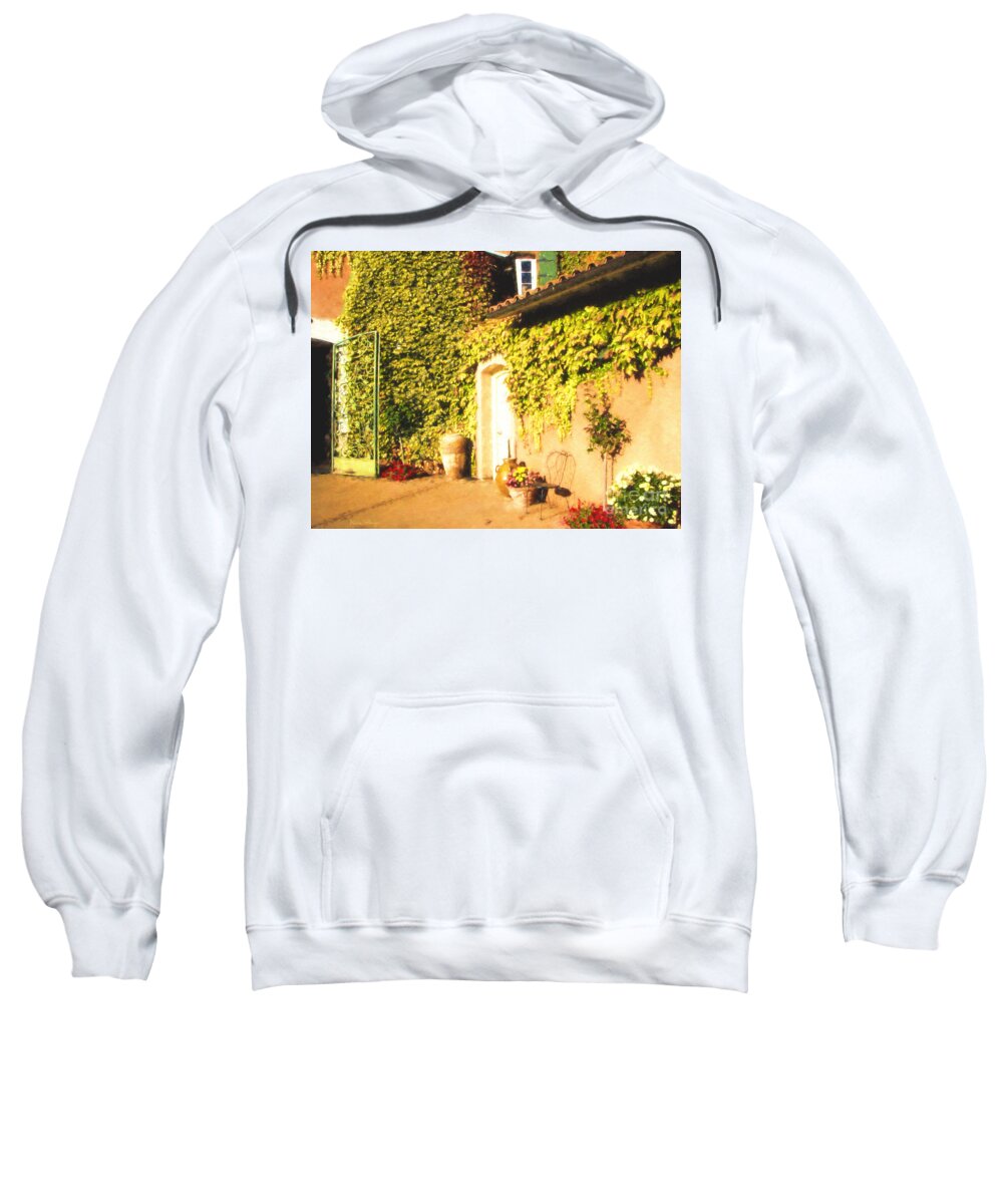 California Sweatshirt featuring the photograph Northern California Winery by Alicia Hollinger