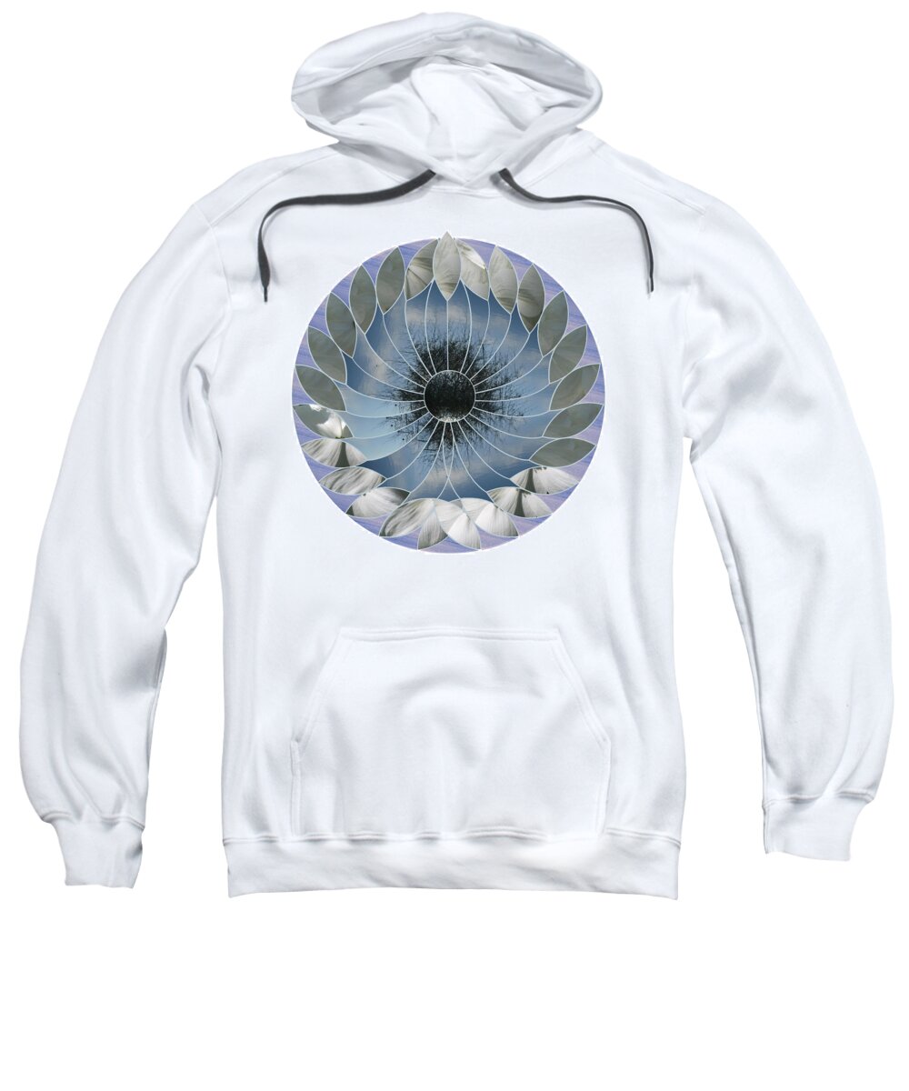 Photography Sweatshirt featuring the digital art Ocean Lotus by Terry Davis