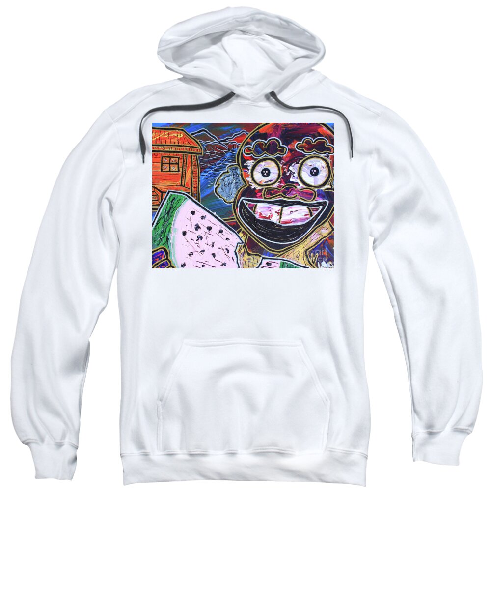 Painting - Acrylic Sweatshirt featuring the painting Old Boy Ben by Odalo Wasikhongo