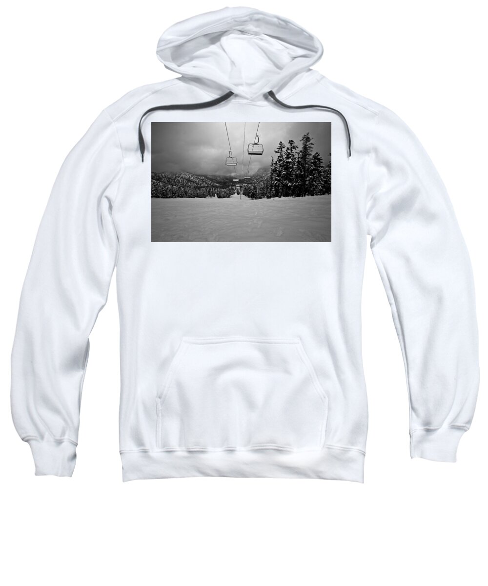 Ski Sweatshirt featuring the photograph Once by Mark Ross