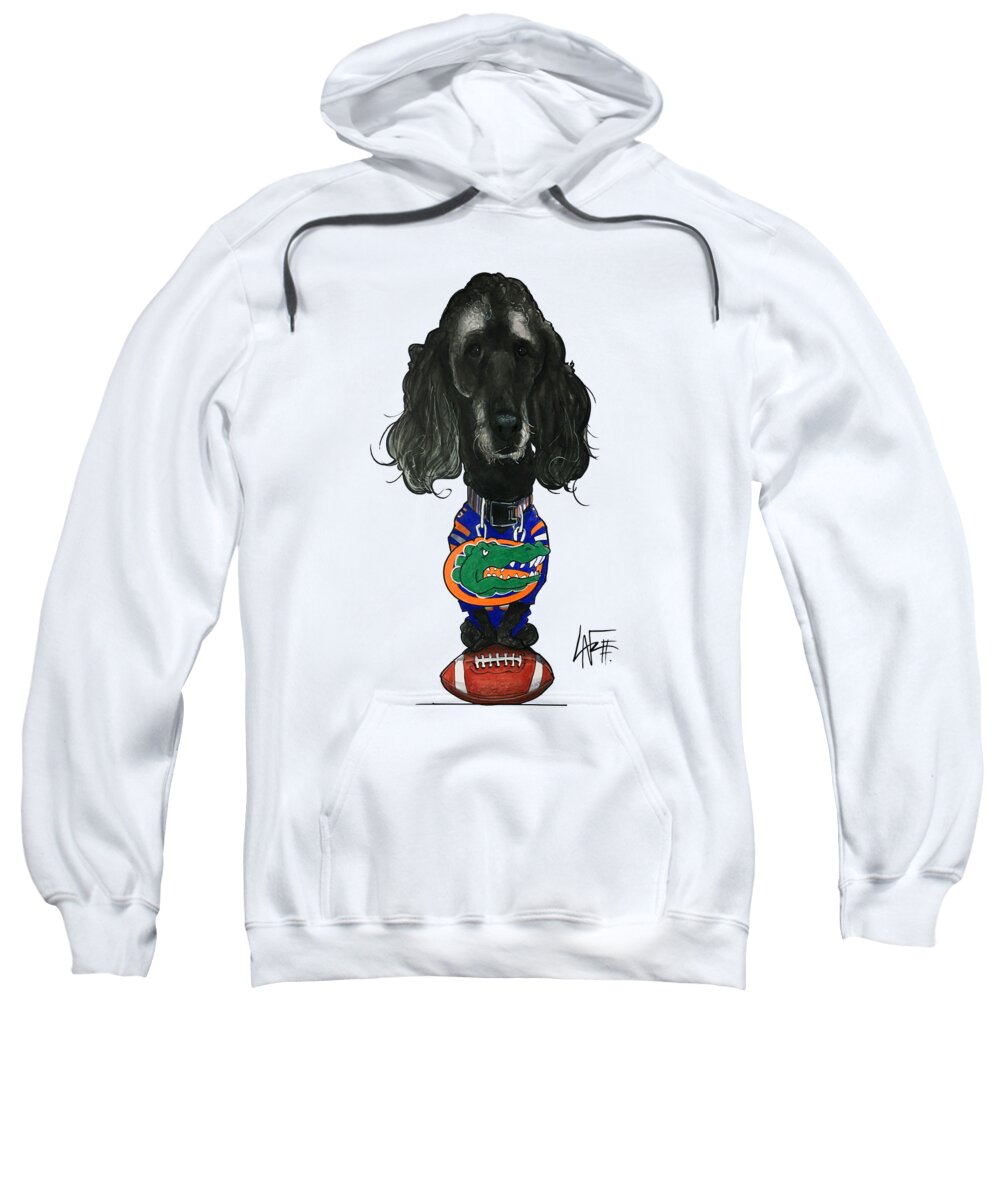 Custom Artwork Sweatshirt featuring the drawing Ostrom 3380 PERCY by John LaFree