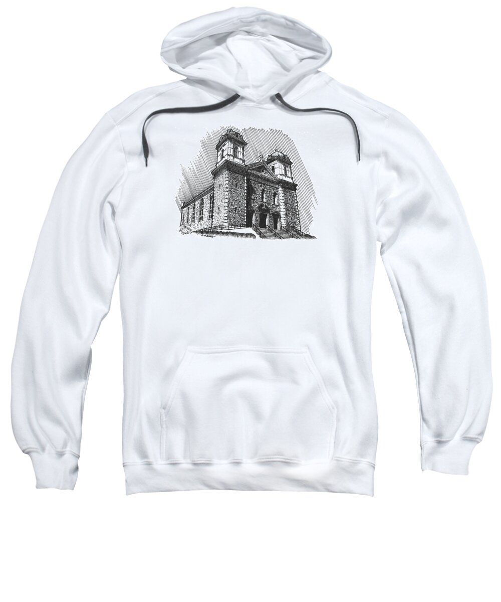 Church Sweatshirt featuring the digital art Our Lady by David Luebbert