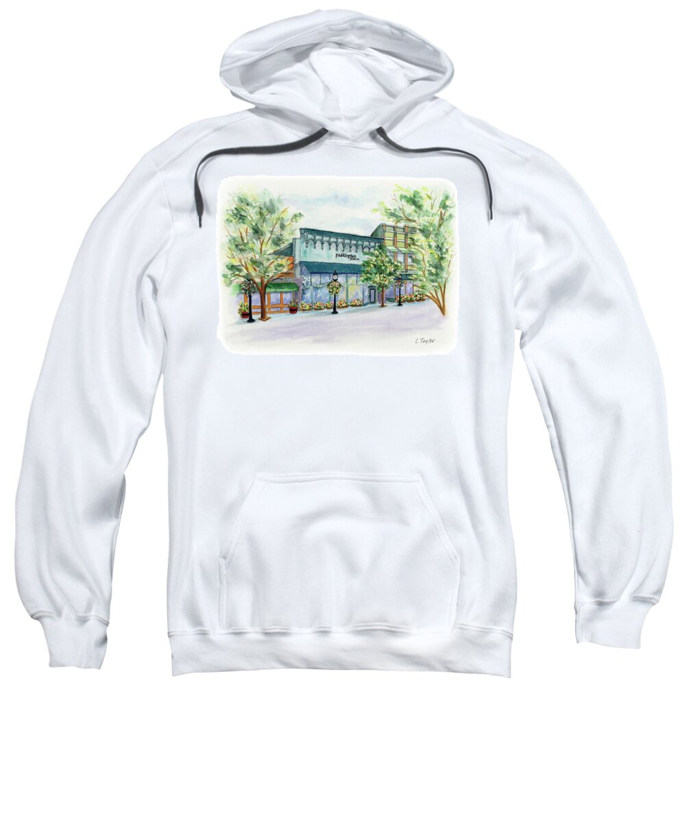 Paddington Station Sweatshirt featuring the painting Paddington on Main by Lori Taylor