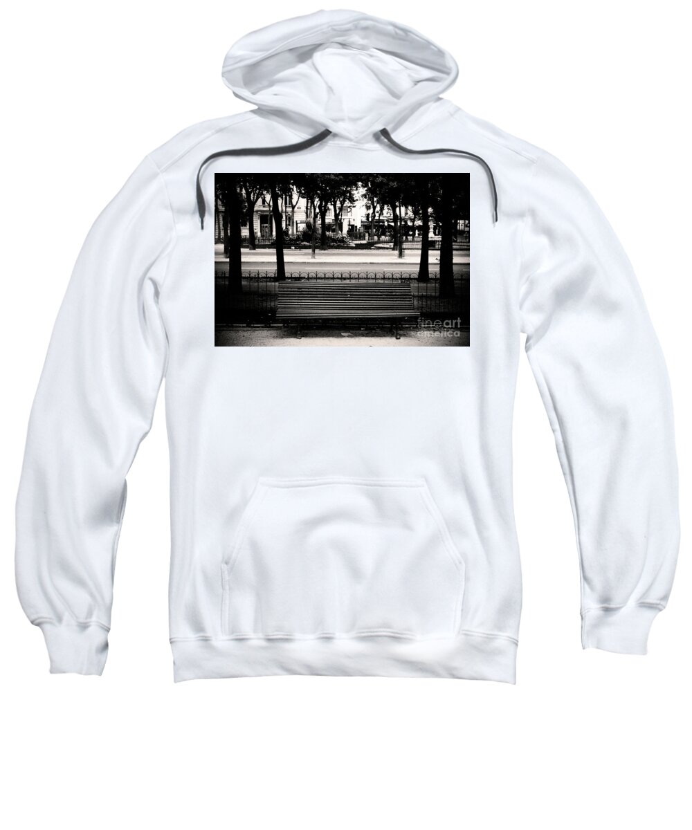 Paris Sweatshirt featuring the photograph Paris Bench by RicharD Murphy