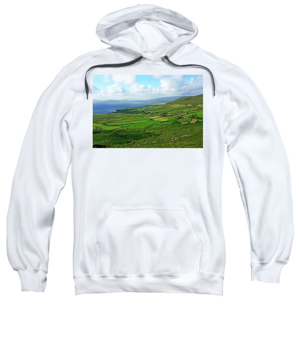 Ireland Sweatshirt featuring the photograph Patchwork Landscape by Aidan Moran