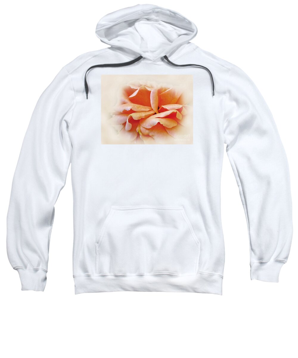 Photography Sweatshirt featuring the photograph Peach Delight by Kaye Menner