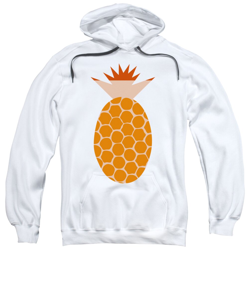Pineapple Sweatshirt featuring the painting Pineapple by Frank Tschakert