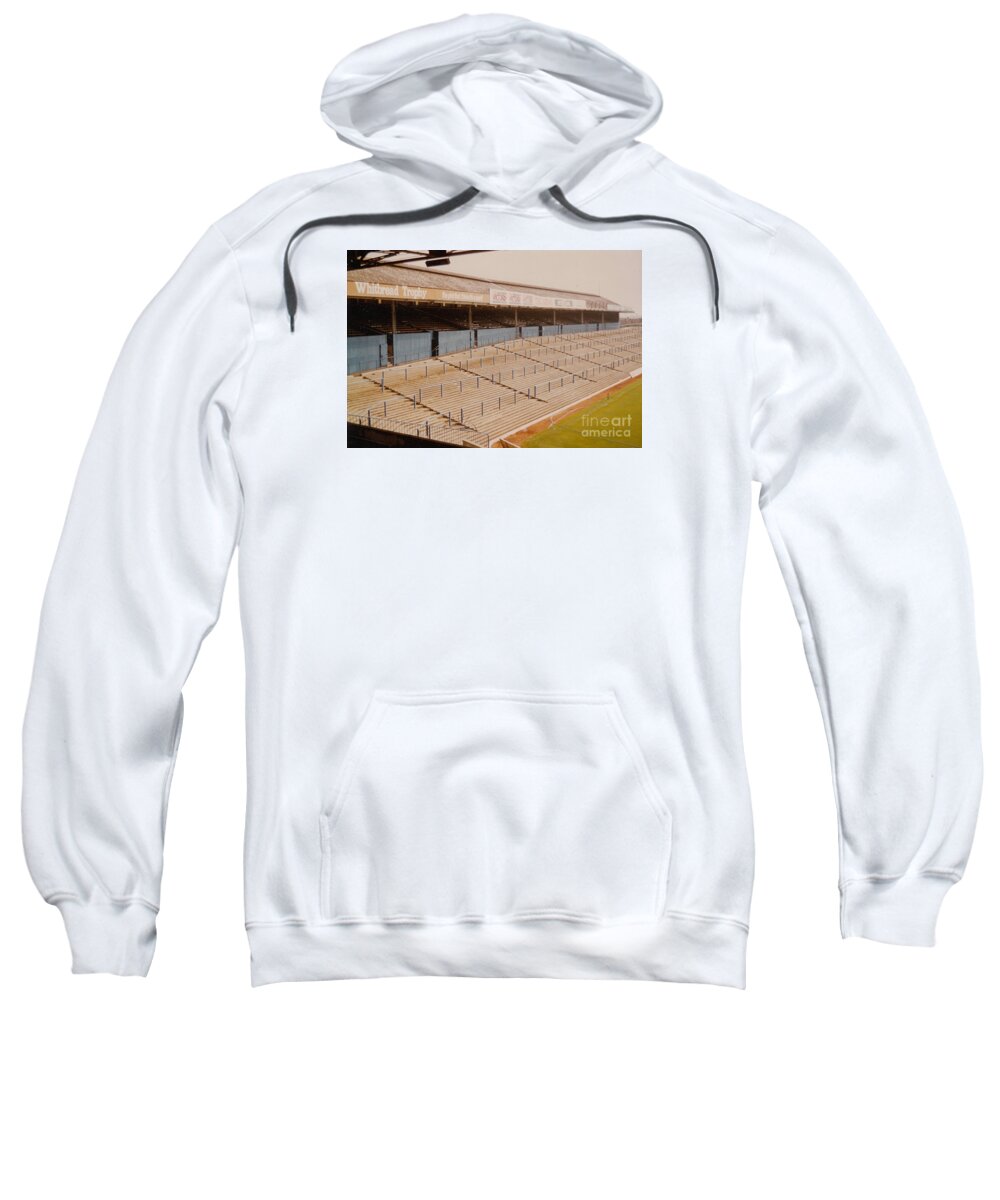  Sweatshirt featuring the photograph Portsmouth - Fratton Park - North Stand 2 - 1970s by Legendary Football Grounds