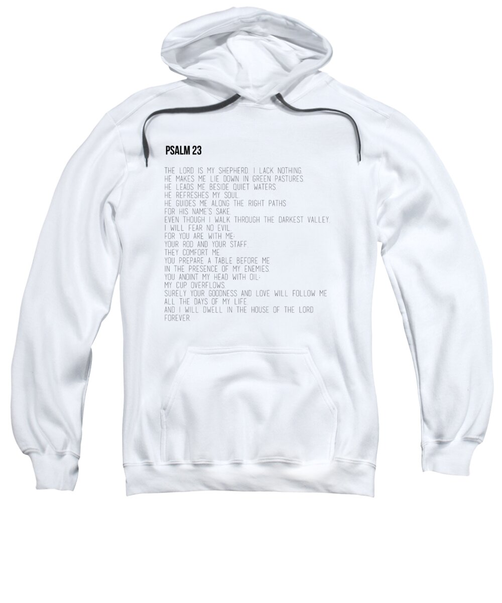 Psalm91 Sweatshirt featuring the photograph Psalm 23 #minimalist by Andrea Anderegg