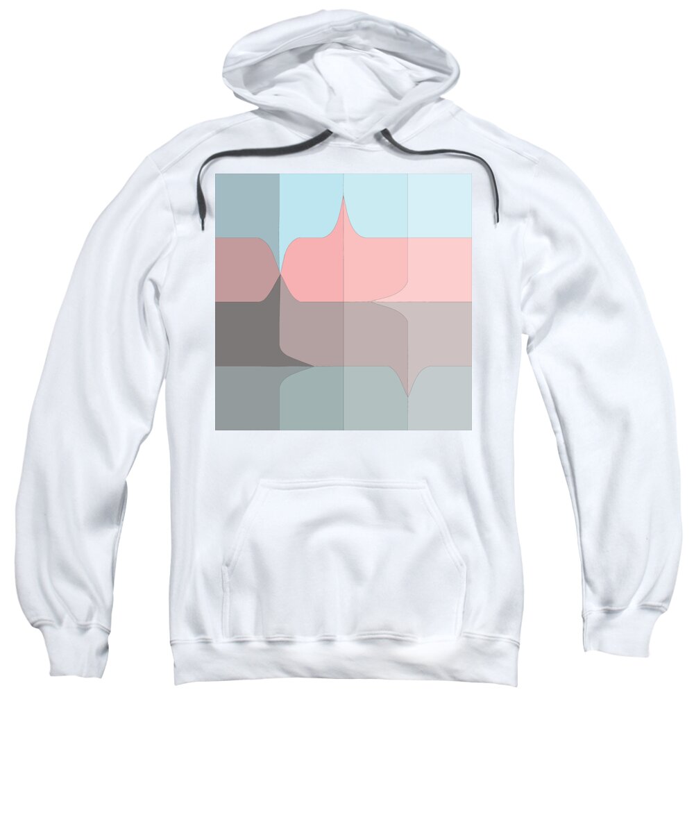 Pastel Sweatshirt featuring the digital art Pucker Grid by Kevin McLaughlin