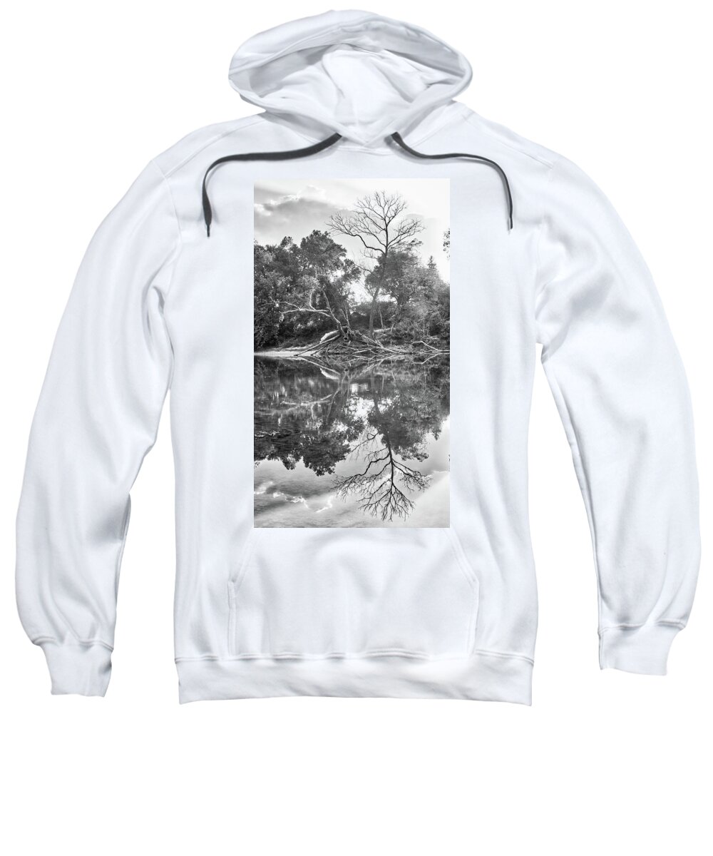Missouri Sweatshirt featuring the photograph Reflections in Black and White by Harold Rau