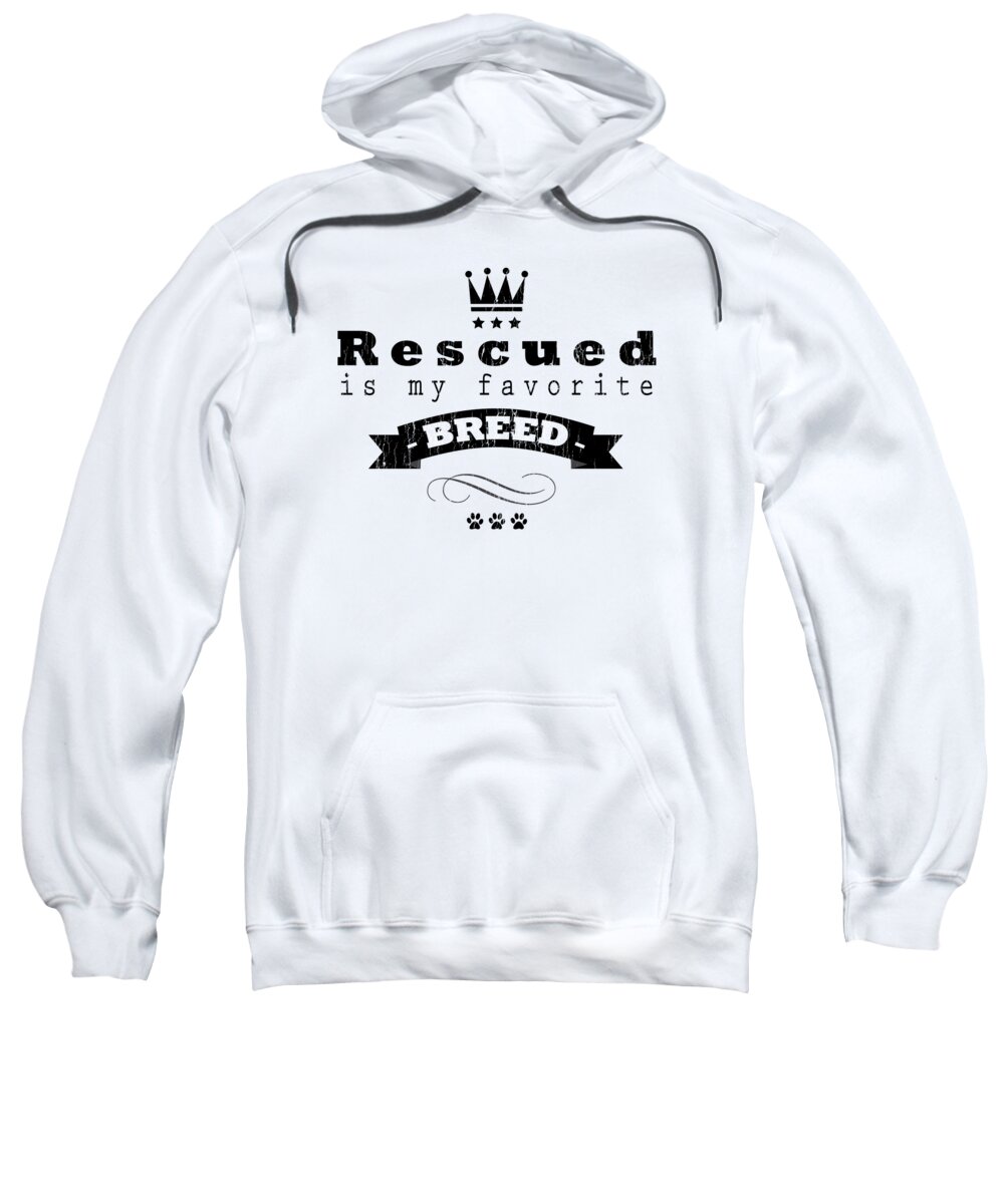 Rescue Sweatshirt featuring the digital art Rescued Crown Dark by Tim Wemple