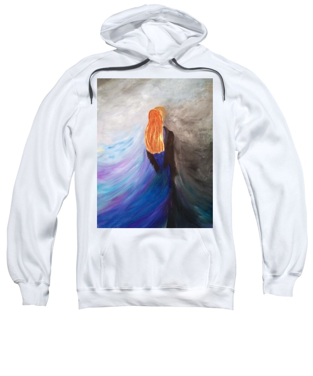 Dance Sweatshirt featuring the painting Romantic Dance 2 by Lynne McQueen
