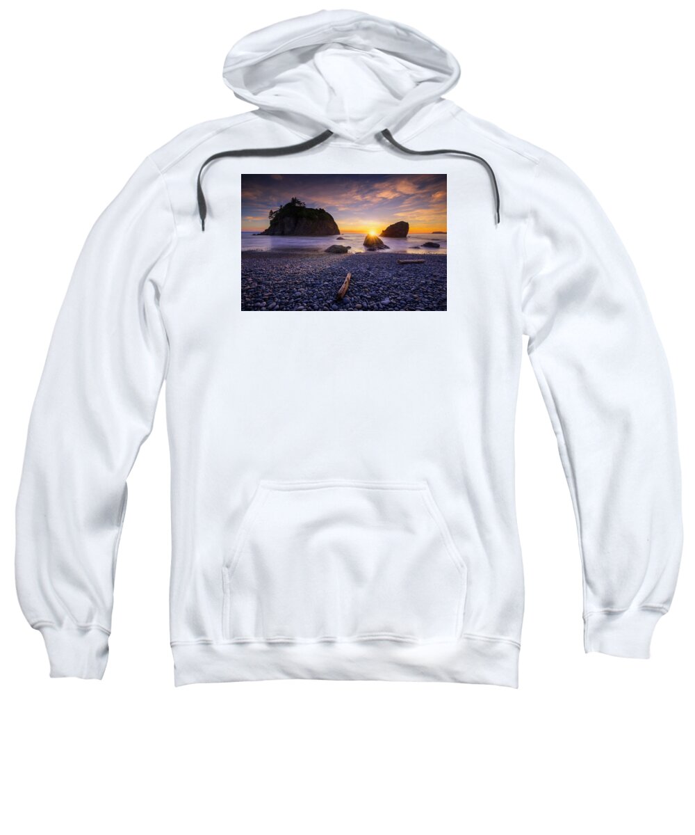 Ruby Beach Sweatshirt featuring the photograph Ruby Beach Dreaming by Dan Mihai