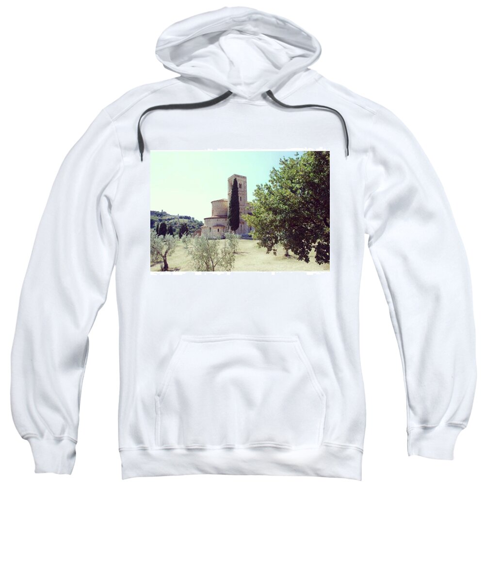 Sant'antimo Sweatshirt featuring the photograph Abbey of Sant'Antimo by Fabio Caironi