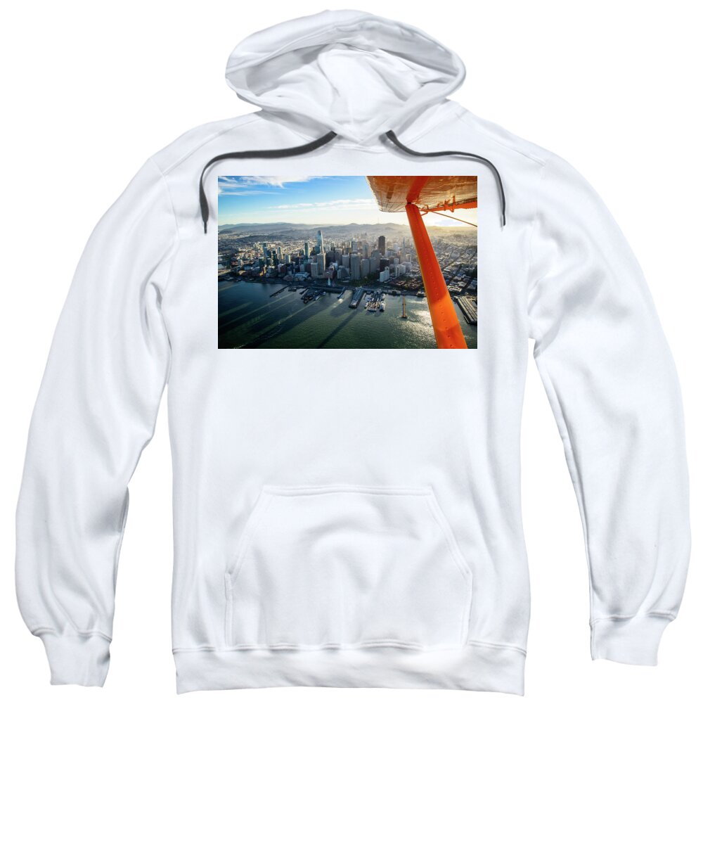 San Francisco Sweatshirt featuring the photograph Seaplane Adventure by Raf Winterpacht