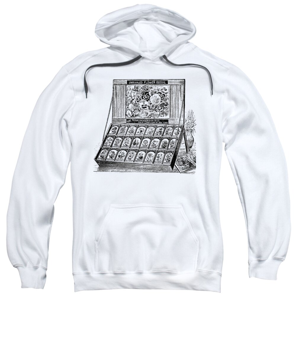 Sweatshirt featuring the drawing Seed Bank by Kim Kent
