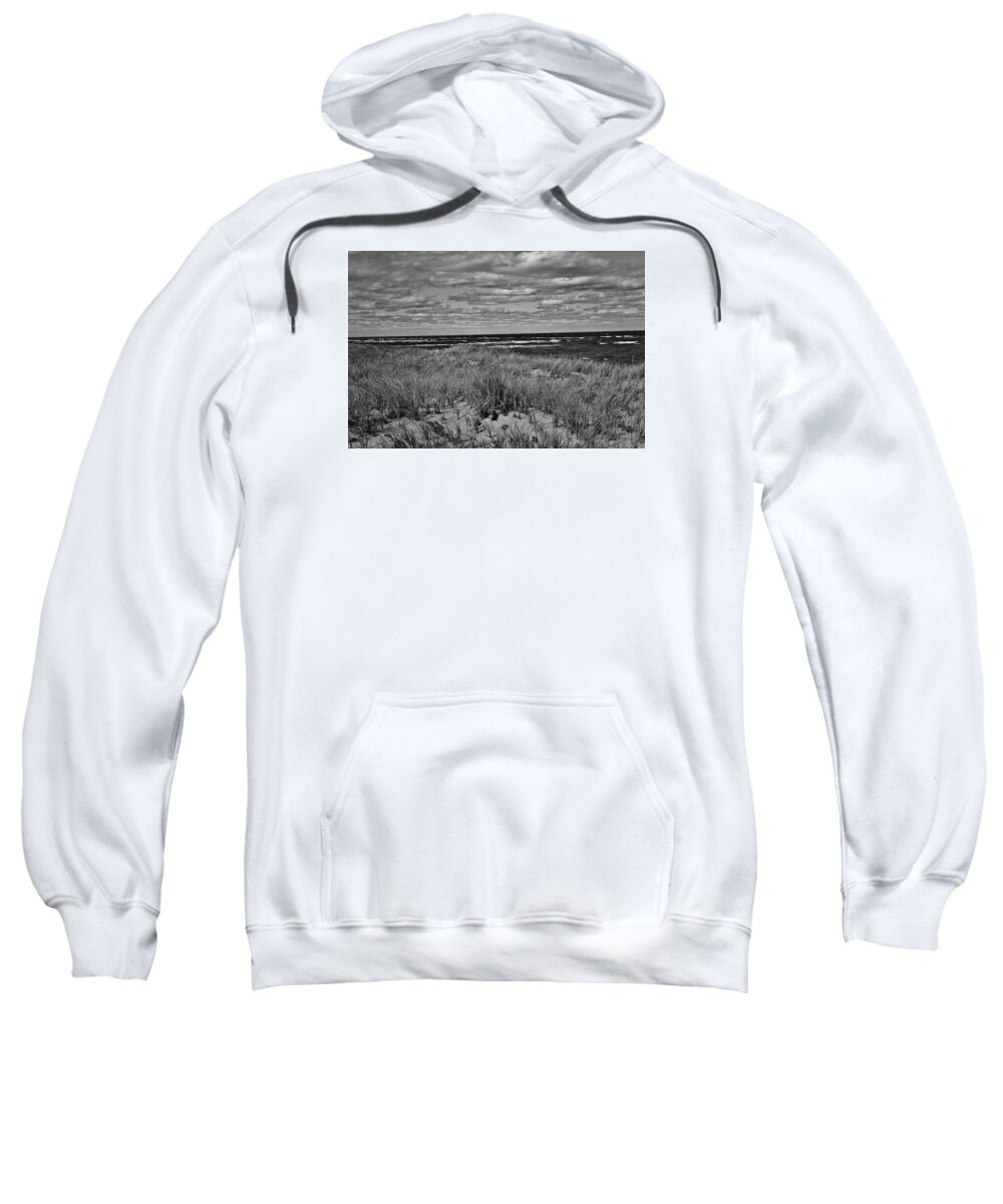 Dune Shack Sweatshirt featuring the photograph Shore Horizon by Marisa Geraghty Photography
