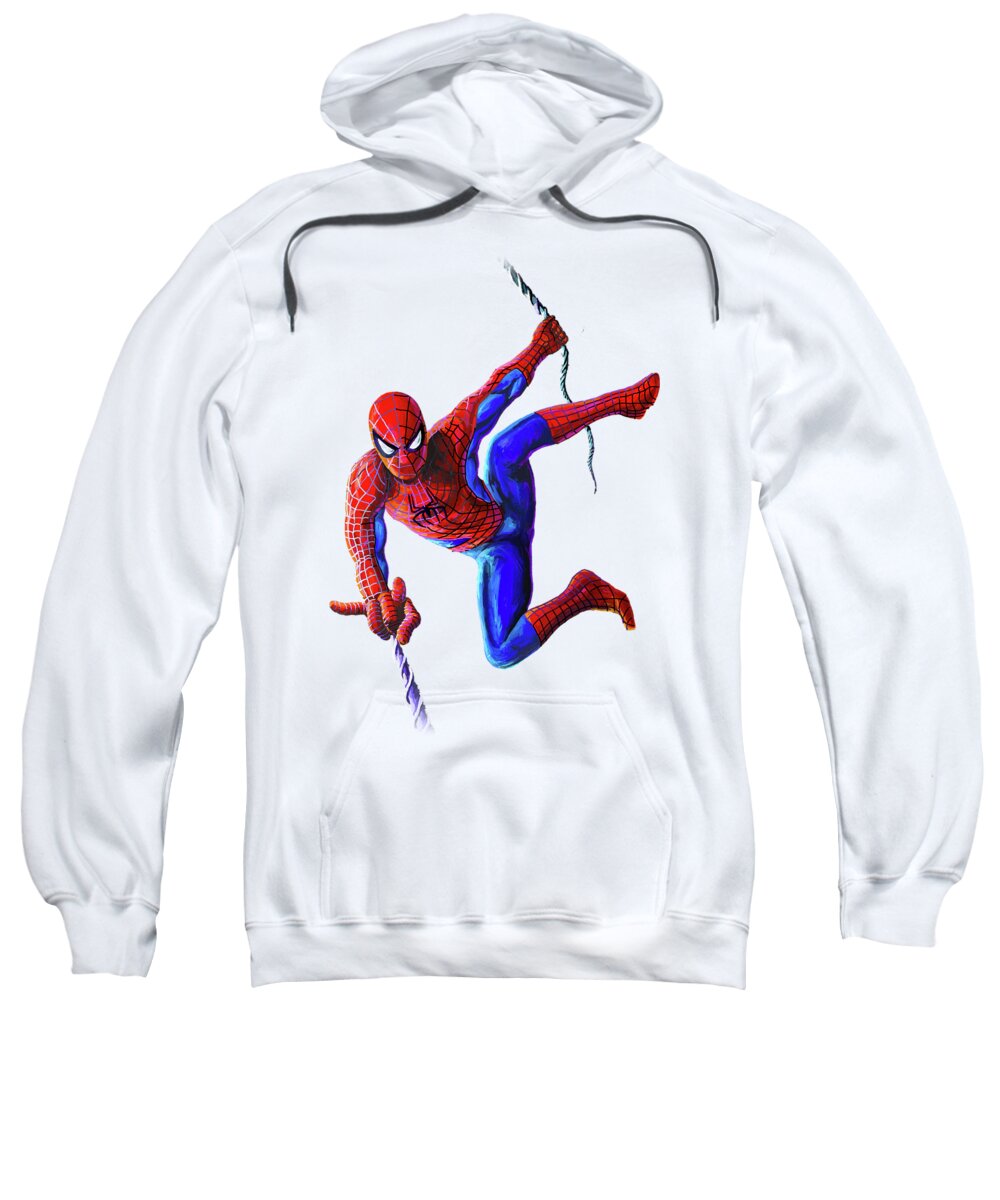 Spiderman Adult Pull-Over Hoodie by Anthony Mwangi - Fine Art America