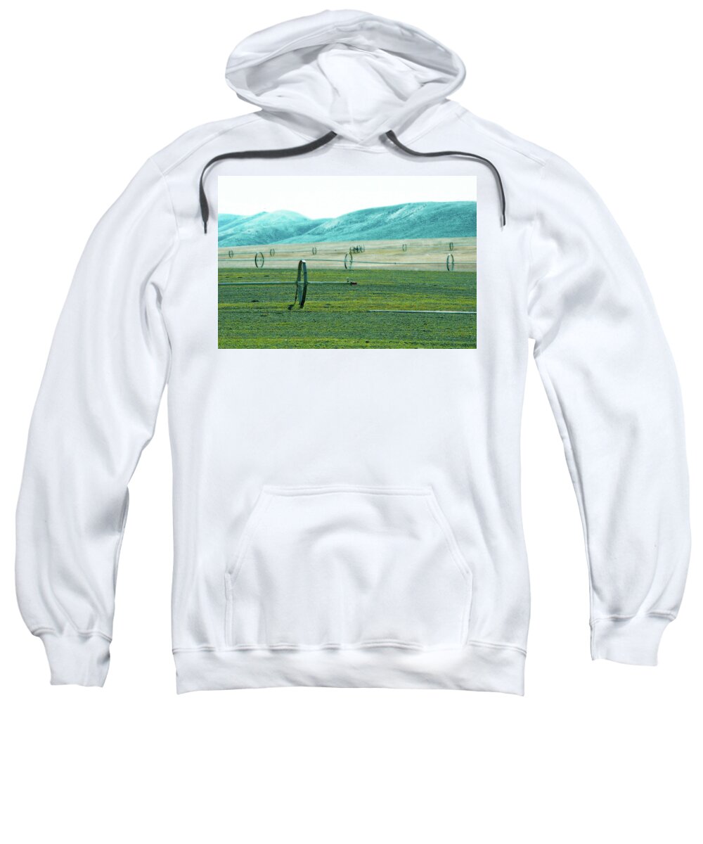 Landscape Sweatshirt featuring the photograph Sprinkler - Eastern WA by Brian O'Kelly