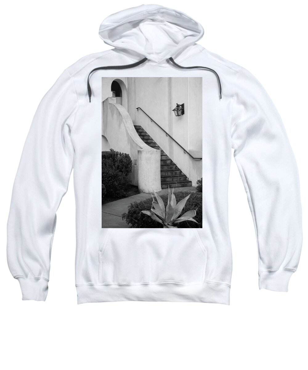 Spanishmission Sweatshirt featuring the photograph Stairway by Tim Newton