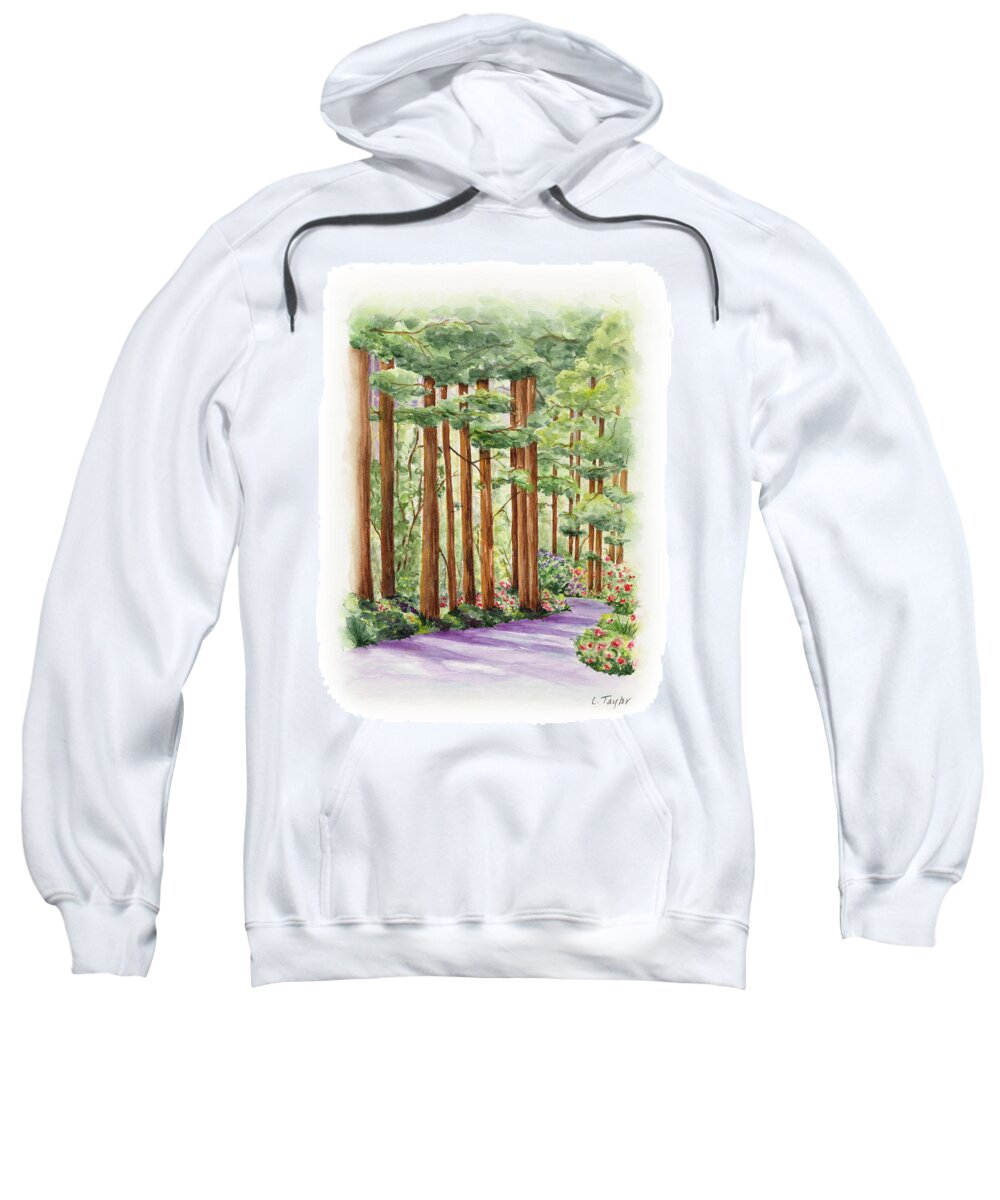 Forest Sweatshirt featuring the painting Standing Tall by Lori Taylor