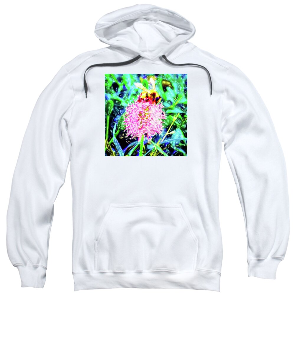 Flower Sweatshirt featuring the digital art Sticky Feet by Meghan Elizabeth