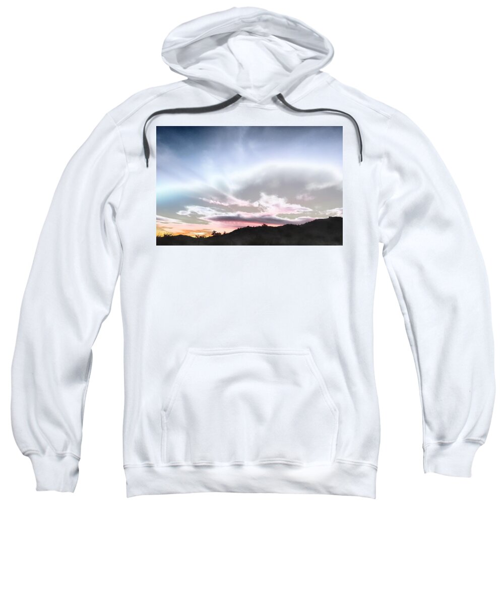 Desert Landscape Sweatshirt featuring the photograph Submarine in the Sky by Judy Kennedy
