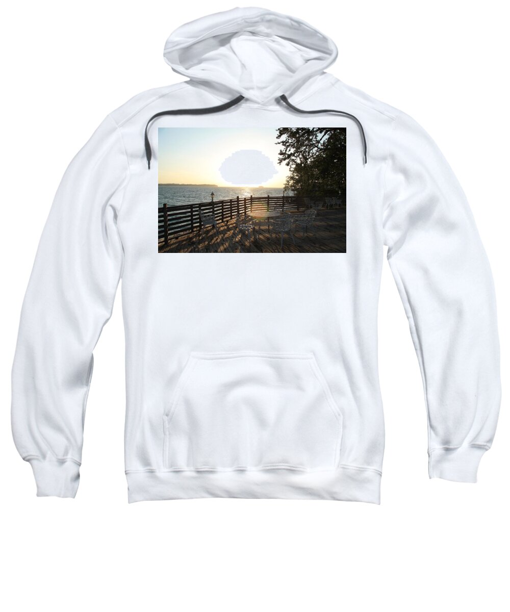 Holiday Sunset Stairs Sea Ocean Summer Sweatshirt featuring the photograph Sunset by Ben Reuter