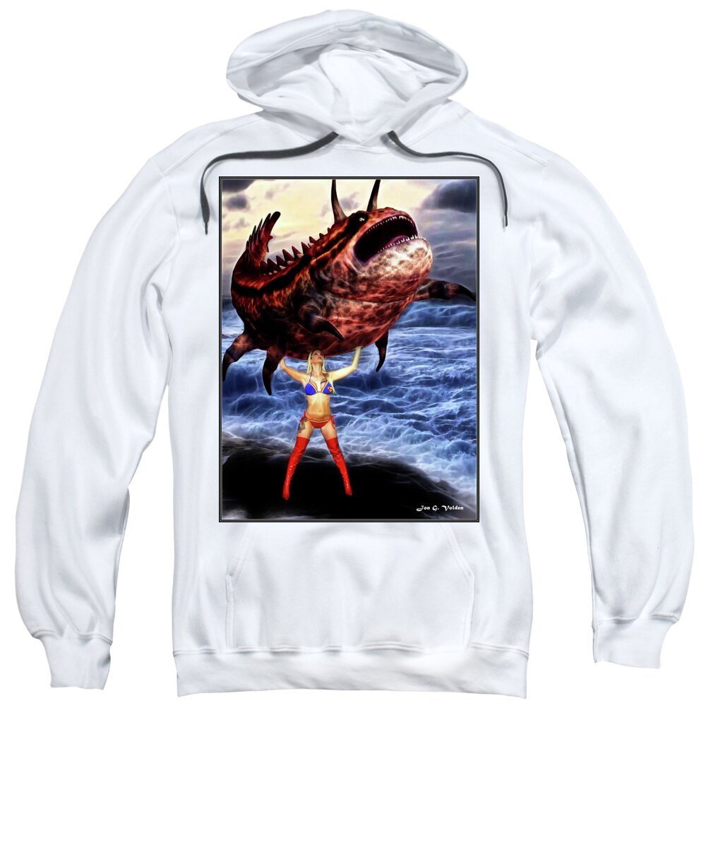 Super Sweatshirt featuring the photograph Super Fishing by Jon Volden