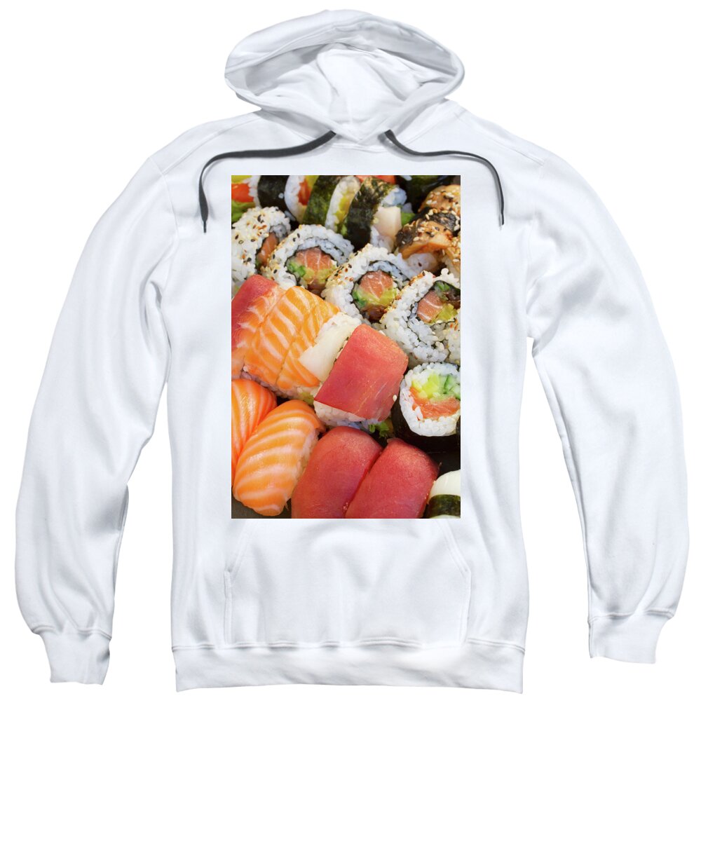 Sushi Sweatshirt featuring the photograph Sushi Dish by Anastasy Yarmolovich