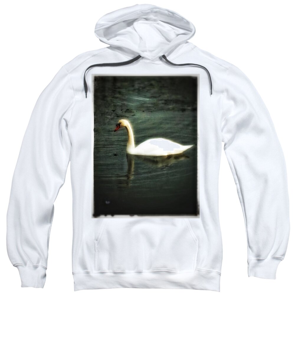 Swan Sweatshirt featuring the photograph Swan by Christine Paris