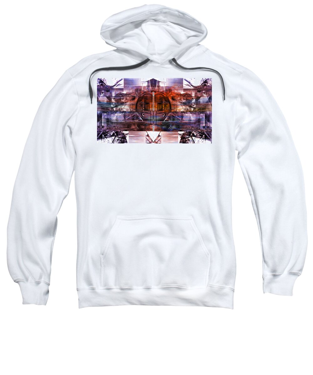 Abstract Sweatshirt featuring the digital art Synchronize by Art Di