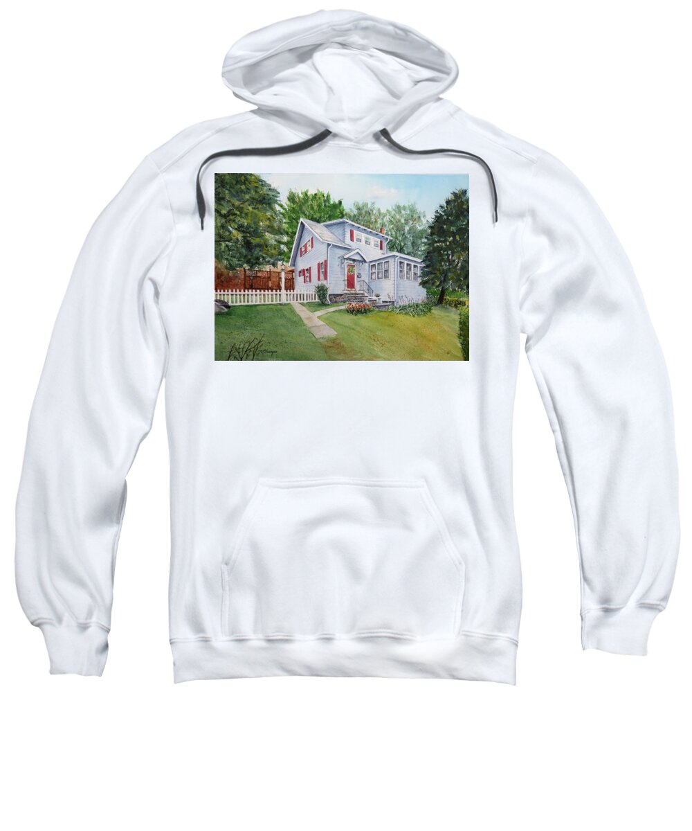 House Sweatshirt featuring the painting Southbridge Home by Joseph Burger